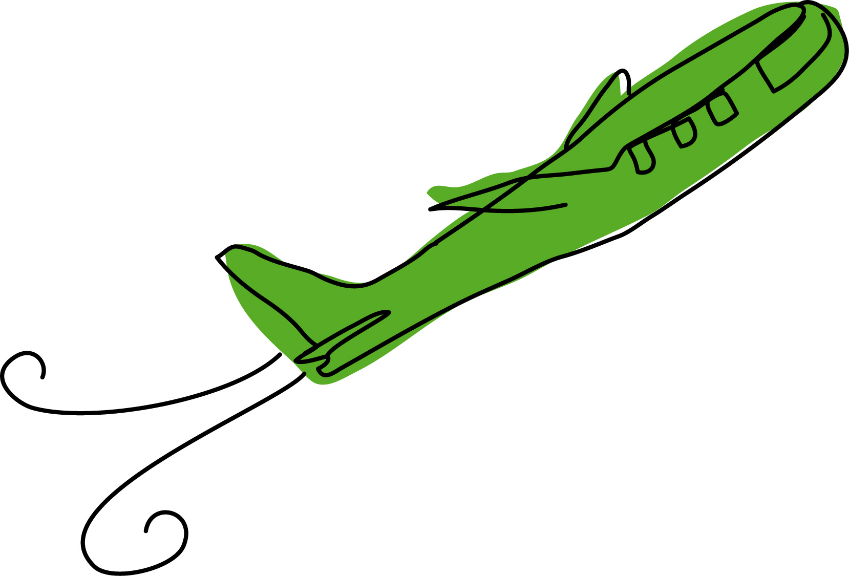 Animated paper airplane clipart