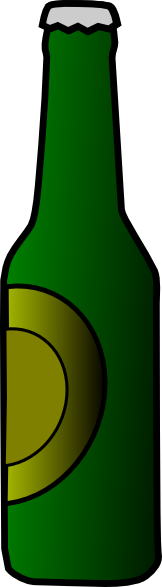 Bottle of beer clipart