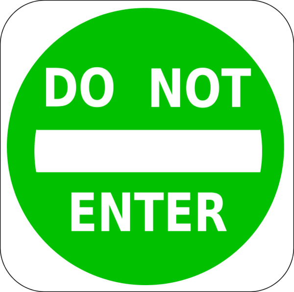 Do Not Enter Sign - vector Clip Art