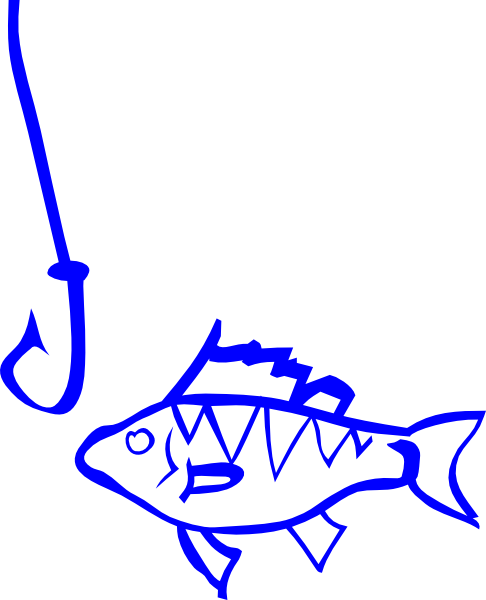 Fishing Hook Worm With Clipart
