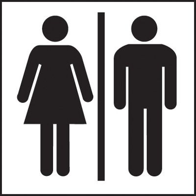 Bathroom Sign Led Male Female Symbol Toilet Home