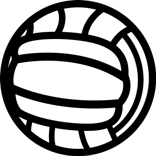 volleyball outline clip art - photo #26