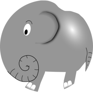Elephant Cartoon clip art - vector clip art online, royalty free ...
