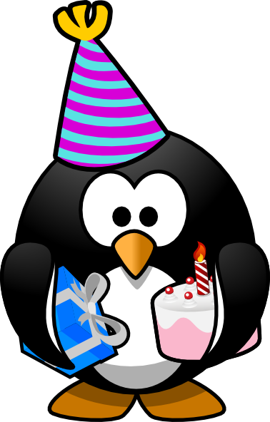 Celebration Penguin SVG Downloads - Animal - Download vector clip ...