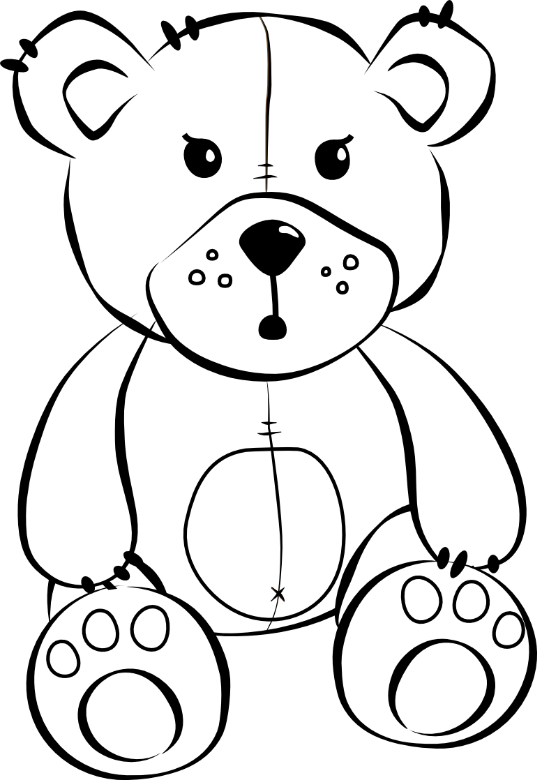black colour teddy bear