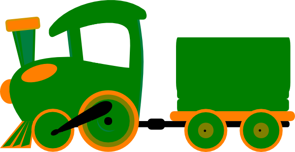 Toot Toot Train And Carriage clip art - vector clip art online ...