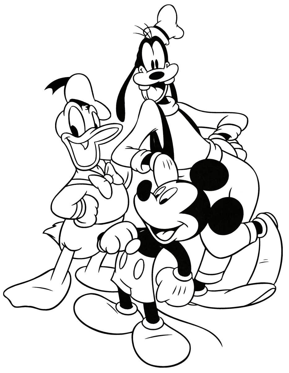 disney clipart coloring pages - photo #6