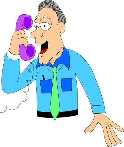 Free Stock Photos | Illustration Of A Man Talking On A Telephone