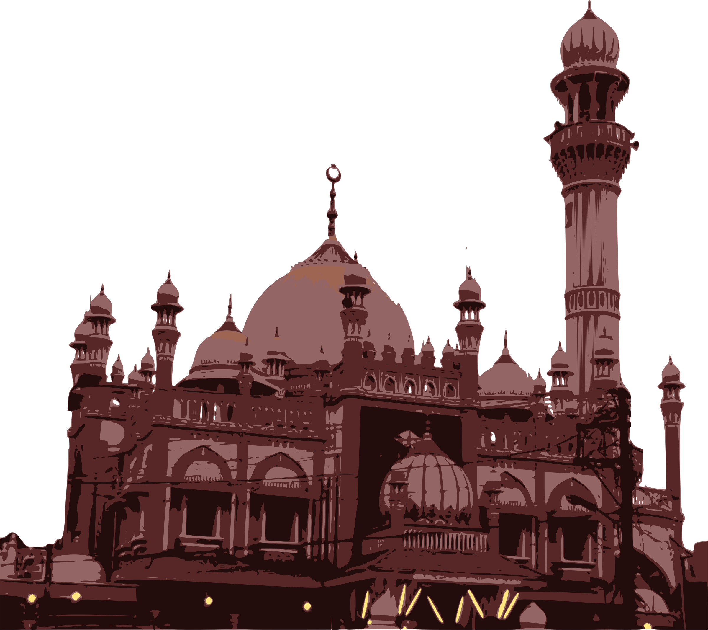 Clipart - Mosque - India