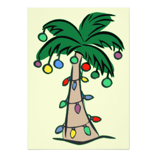 Palm Tree Christmas Invitations & Announcements | Zazzle