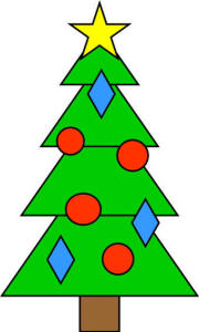 Christmas Tree Shapes Practice Craft