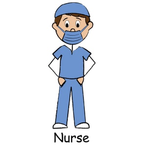 Nurse Clipart Image - clip art illustration of a stick figure male ...