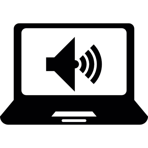 413 views Laptop computer with loud speaker Icons | Free Download
