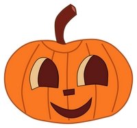 Cute halloween pumpkin clipart