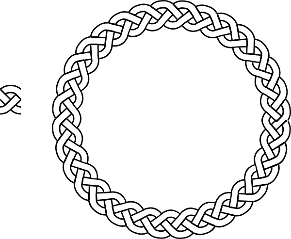 3-plait Border Circle clip art - vector clip art online, royalty ...