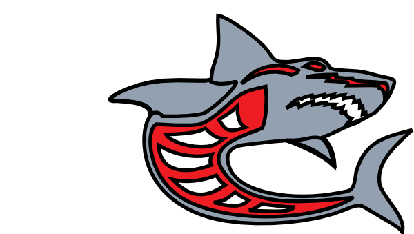 Ashed Shark Grey Red By Ashed clip art Free Vector