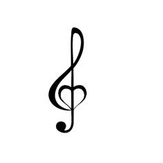 Tattoo ideas | Clef, Treble Clef Heart and Music Notes