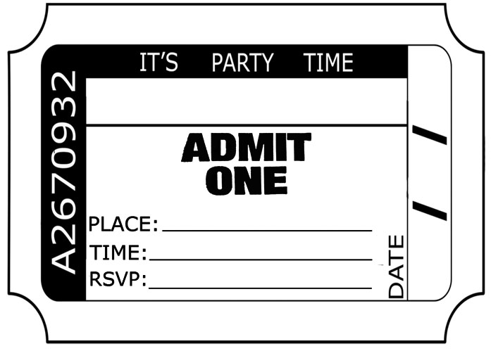Invitation Ticket Clip Art. Home » Ticket invitations » Ticket clip art. Lots of invitation clip art coming soon. admit one ticket clip art
