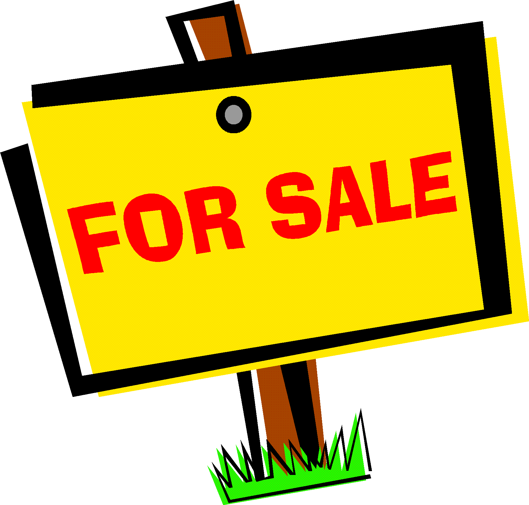 clipart house for sale sign - photo #5