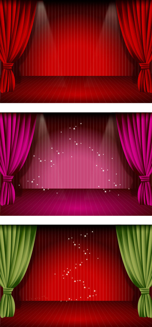 Keywords magic magic curtain flash lighting the opening curtain material sense of space vector stage curtain vector