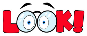 Eye Glasses Clipart Image - Two Eyes Wearing Glasses in Look