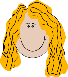 Long Hair Girl Clip Art - vector clip art online ...