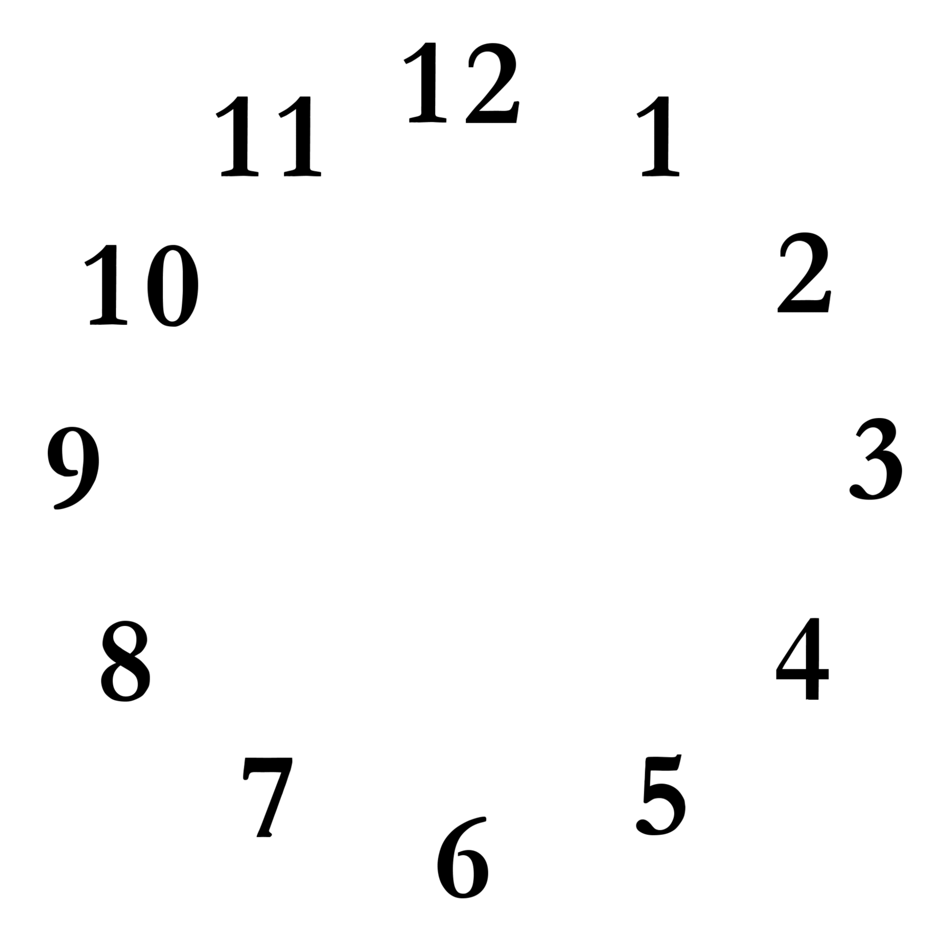 Printable Clock Face Without Hands Clipart - Free to use Clip Art ...