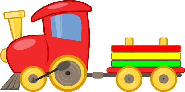 Toy train clipart free