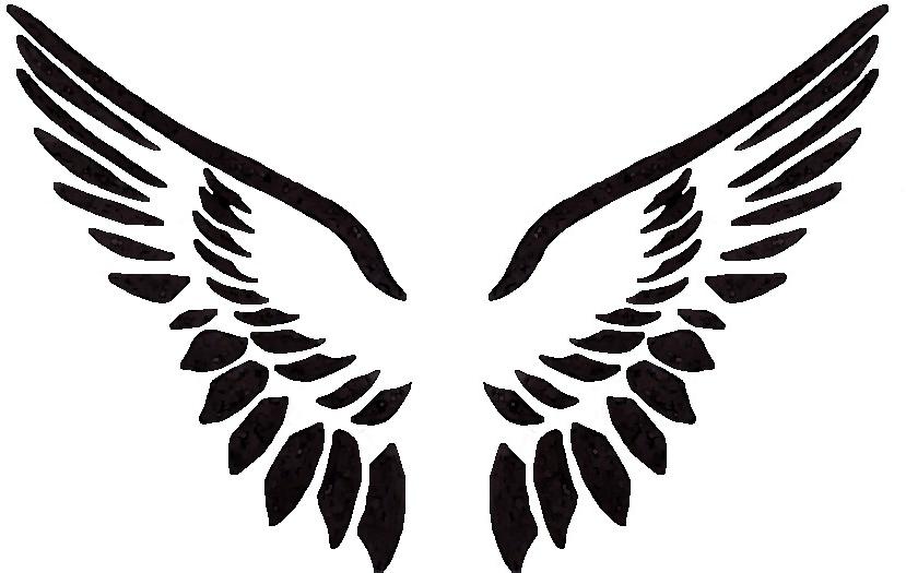 Wing Stencil - ClipArt Best