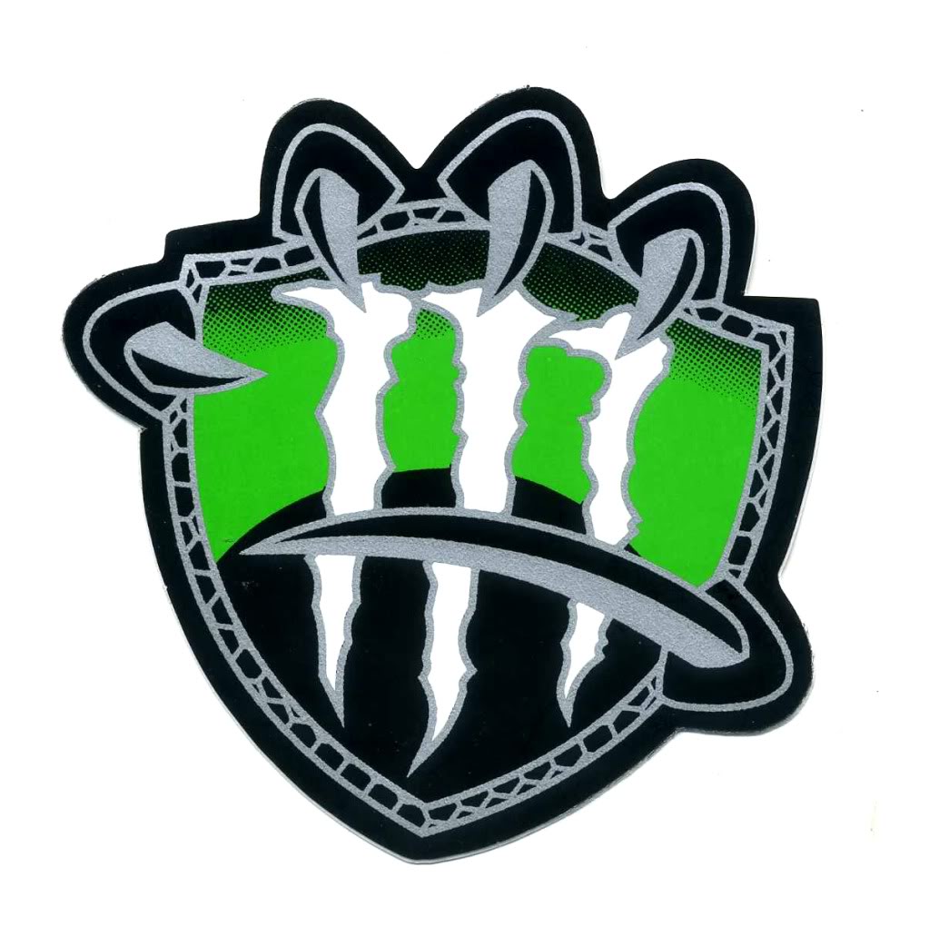 Monster Energy Racing Claw Tiger Motorcycle Car Decal Sticker B100 ...