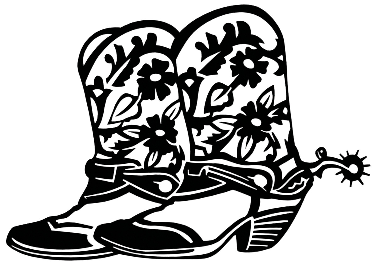 Cowboy Boot Clip Art - Tumundografico