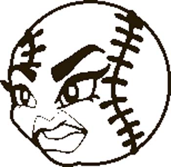 Softball Clip Art Cartoon - Free Clipart Images