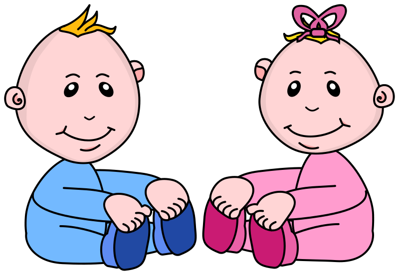 baby twins clipart - photo #33