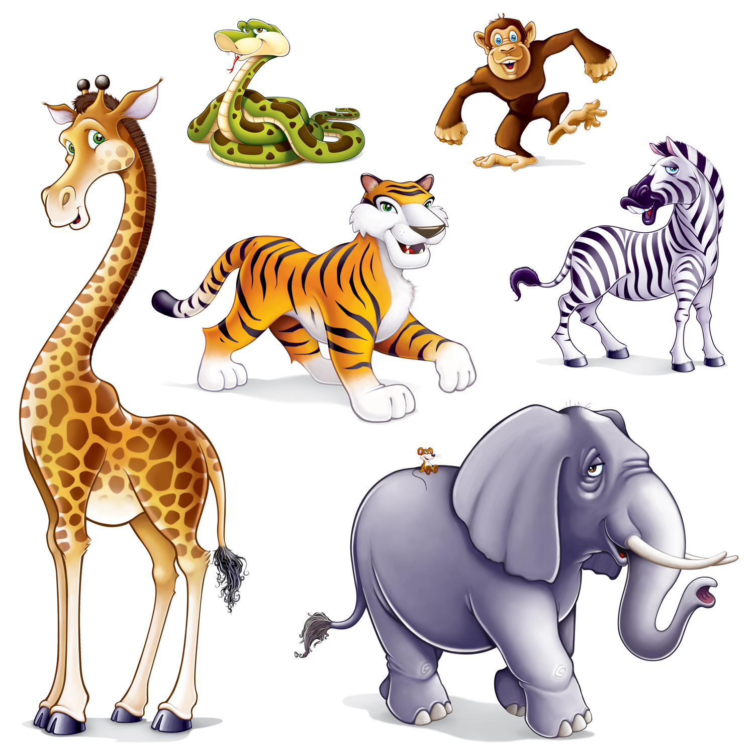 Safari Animals Clip Art - Tumundografico