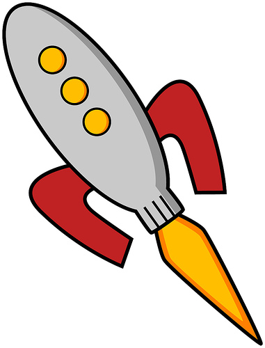 Cartoon spaceship clipart