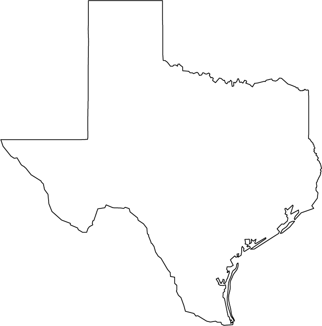 Texas Outline Map | Jos Gandos Coloring Pages For Kids