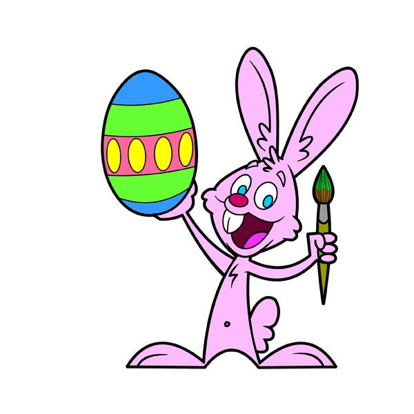 How to Draw a Cartoon Easter Bunny