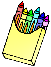 Box Of Crayons Cartoon_Cartoon Chair_Cartoon Desk