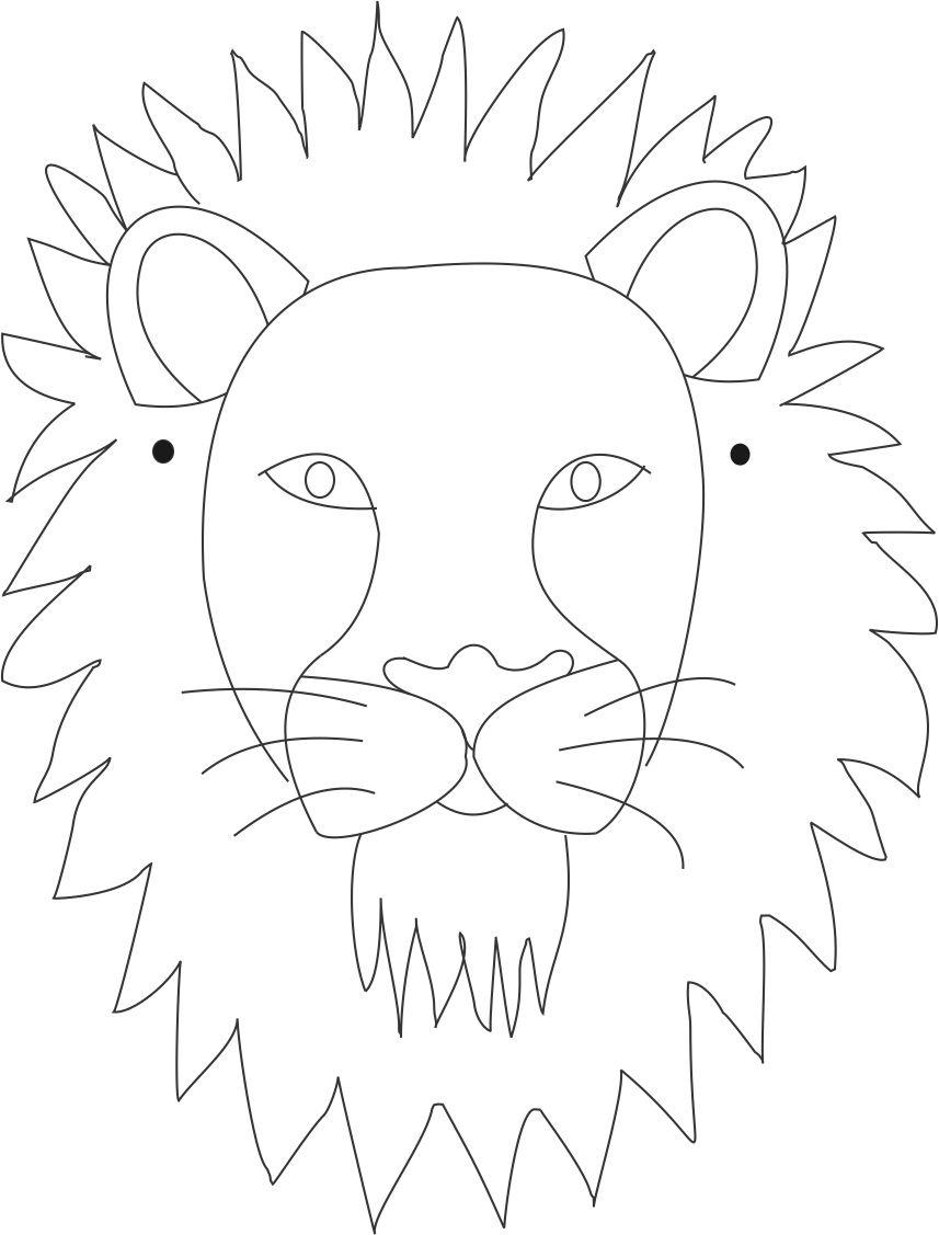 Printable Lion Face Mask | Jos Gandos Coloring Pages For Kids