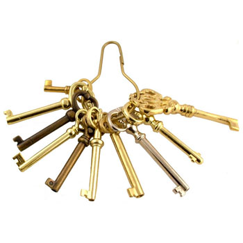 873 views Antique Skeleton Key and Barrel Bit Key Set