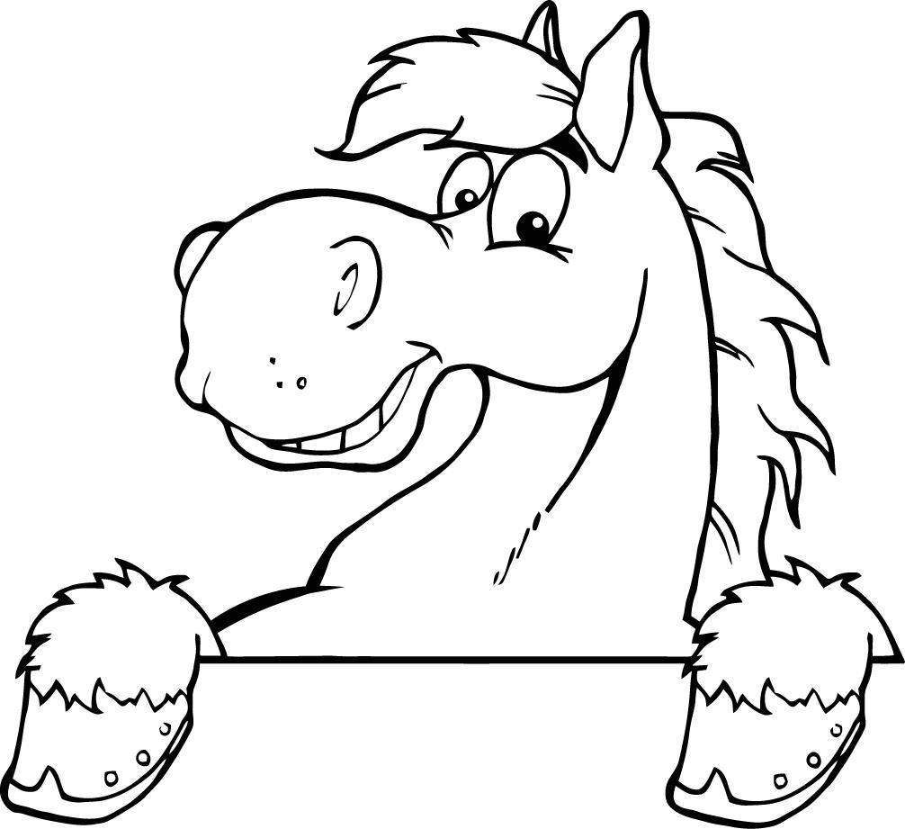 Horse Head Outline Drawings