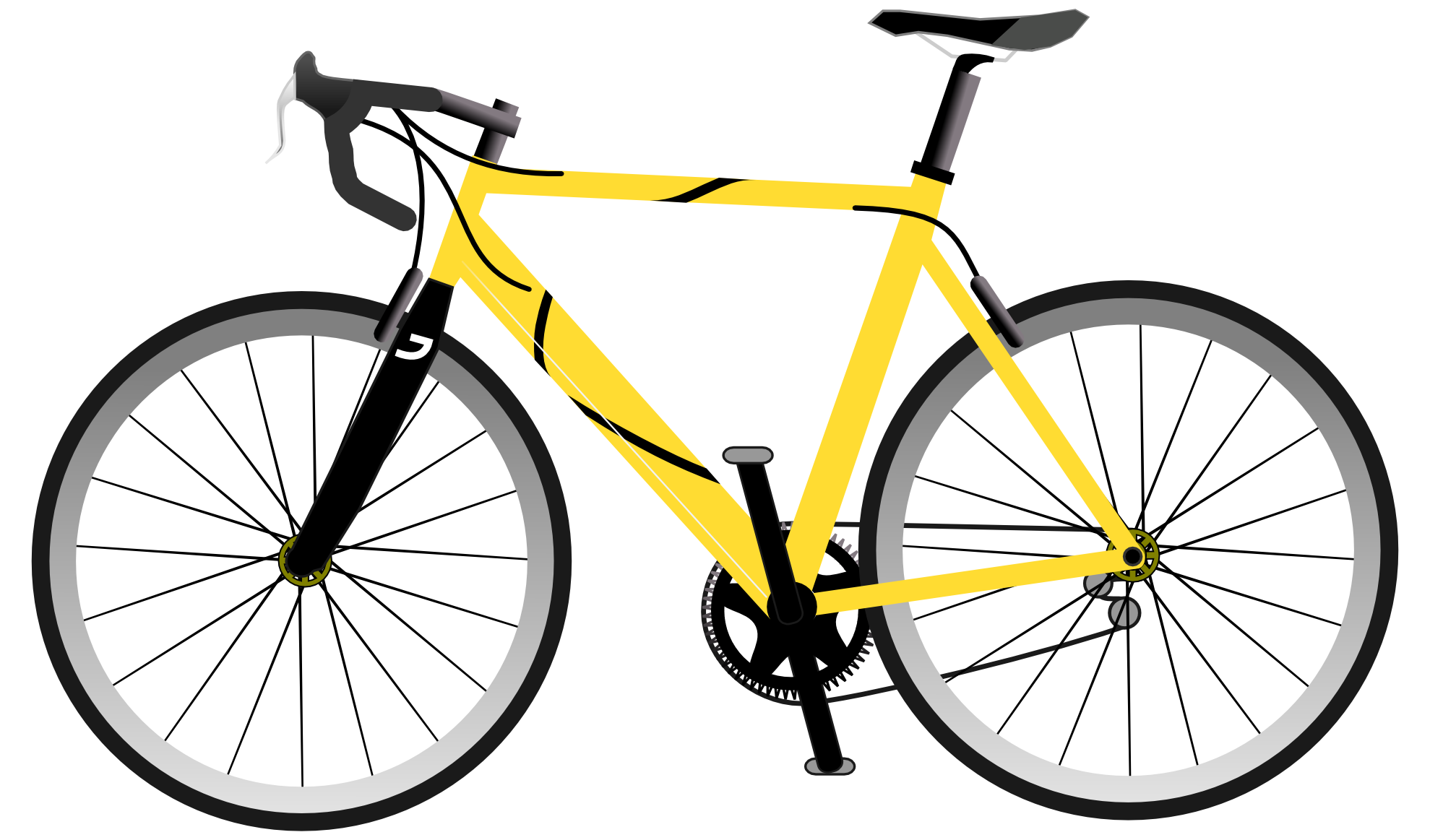 Clip Art: not branded bicycle Julio 2012 SVG