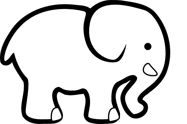 free clipart elephant head - photo #11