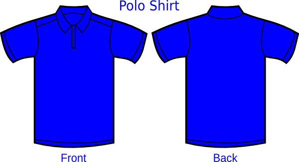 Royal Blue Polo Shirt clip art - vector clip art online, royalty ...