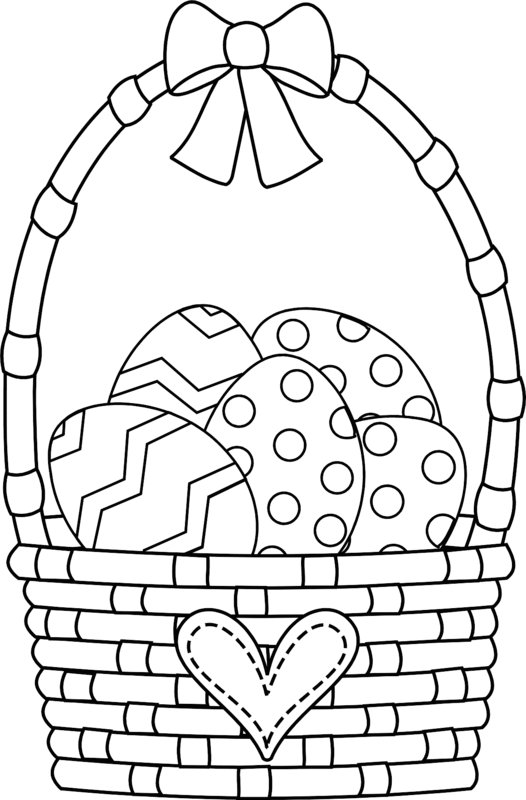 easter basket coloring pages online - photo #7