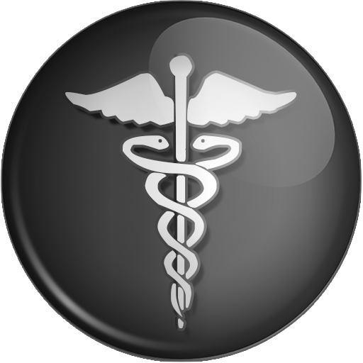 caduceus medicine symbol button clipart image - ipharmd.