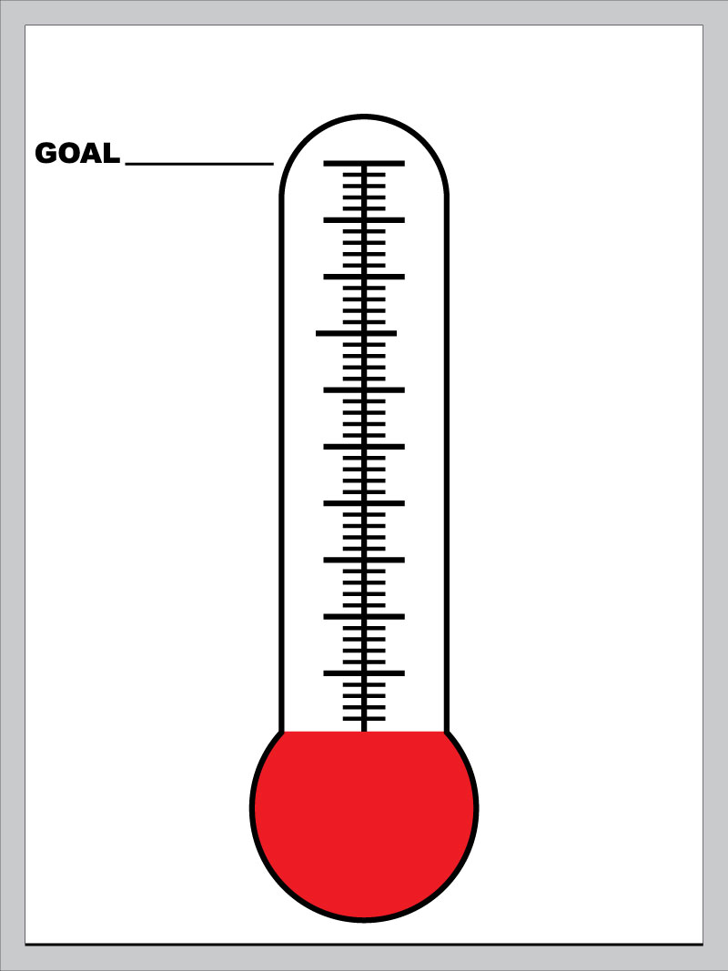 Thermometer Fundraising Template Printable ClipArt Best