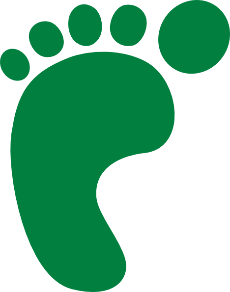 Green Footprint clip art - vector clip art online, royalty free ...
