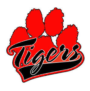 Red Tiger Paw Print