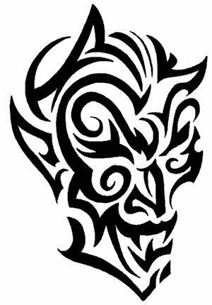 Tribal Mask Decal, tribal decals, tribal stickers, tribal car ...